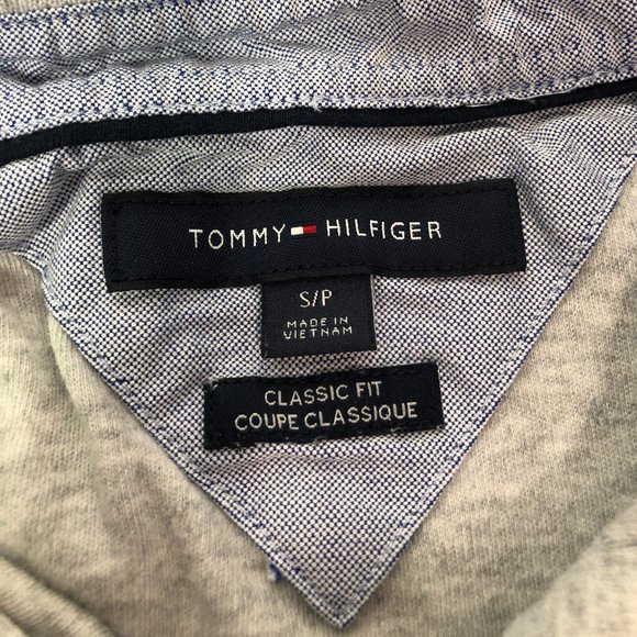 Tommy Hilfiger Polo Shirt Mens Small Gray Short Sleeve Classic Fit - Picture 5 of 5